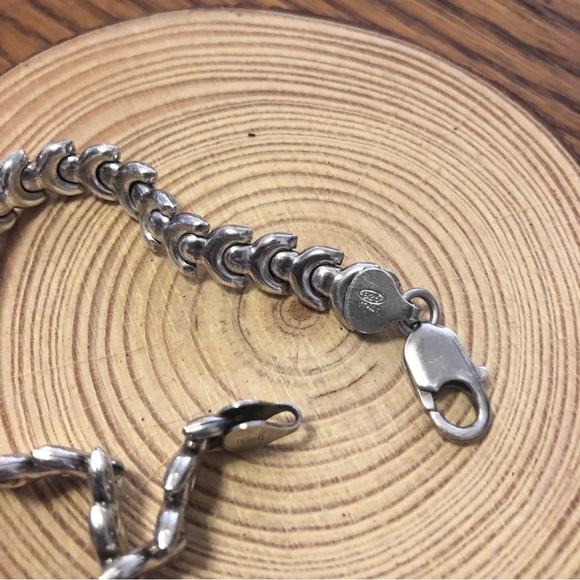 Sterling silver link bracelet Italy - Picture 2 of 7